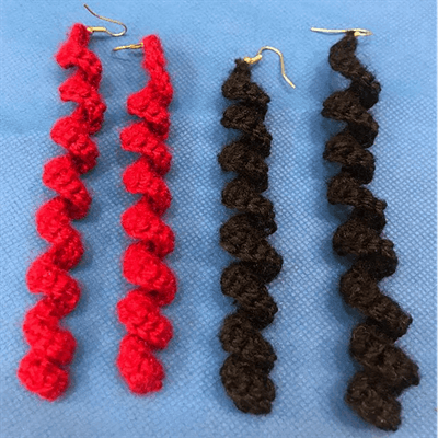 Crochet Spiral Earrings