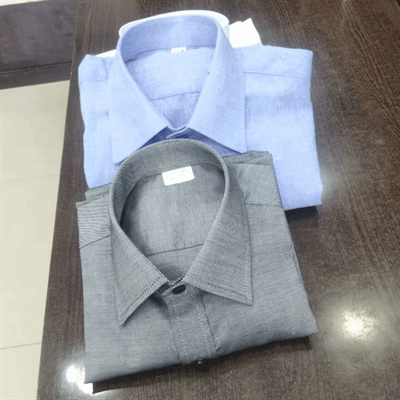 Grey & Blue Shirt 